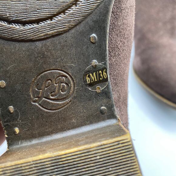 Lucky Brand Benissa Brown Suede Booties Size‎ 6 - Picture 5 of 9